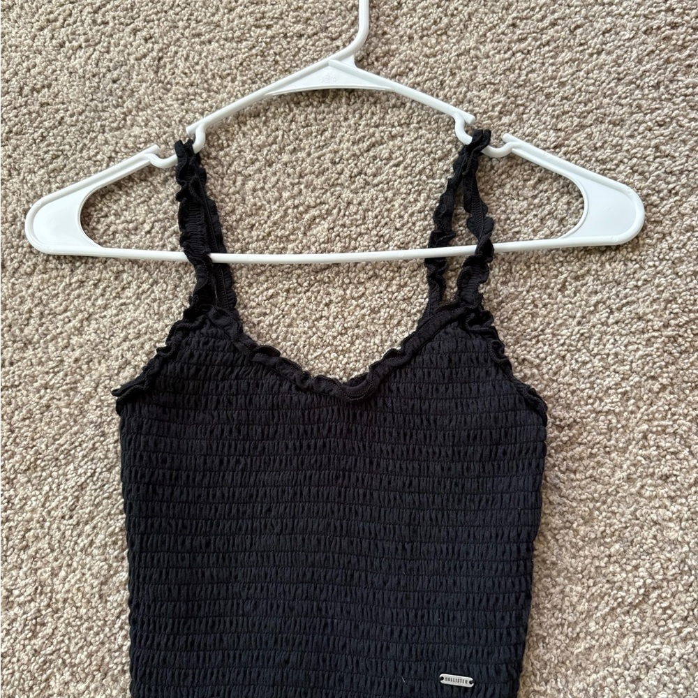 Hollister Black Smocked Camisole